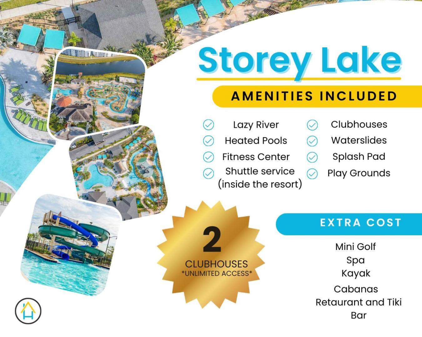 Terrific Thematic Lakeview 2B With 2 Clubhouses Киссимми Экстерьер фото